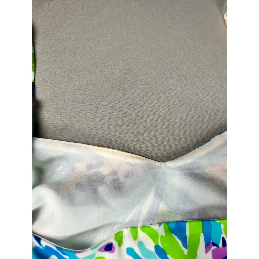 Lilly Pulitzer Deanna Long Maxi Dress in Sea Soirée Print Women Medium Boho Chic - Picture 13 of 13